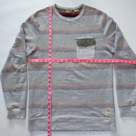 Vans striped knit crewneck sweater, men's medium - Picture 8 of 8